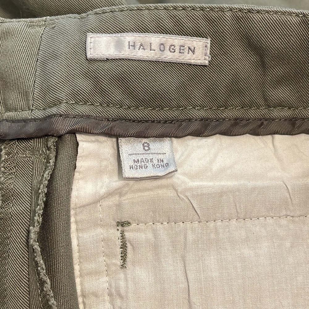 Halogen Boot Cut Green Khaki Pants - Picture 3 of 7